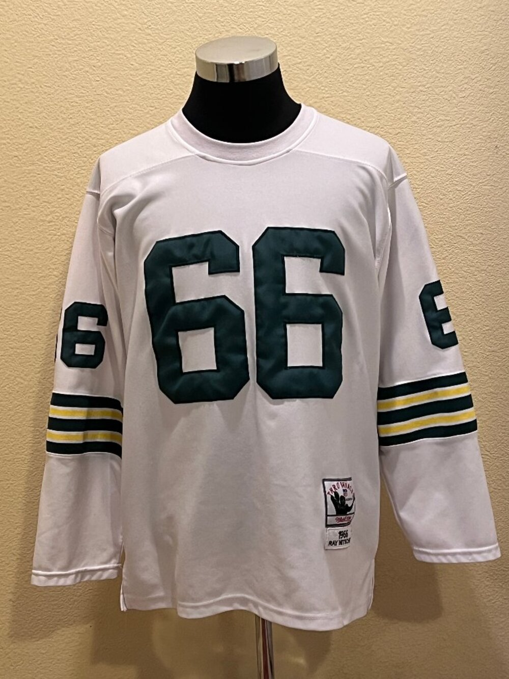 Mitchell & Ness Ray Nitschke Green Bay Packers NFL Jersey Mens Size 50 White